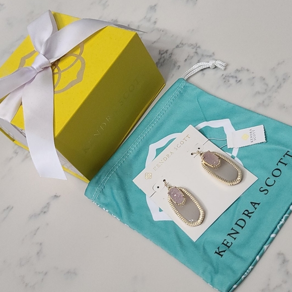 Kendra Scott Iridescent Slate Dayton Earrings - Picture 11 of 11